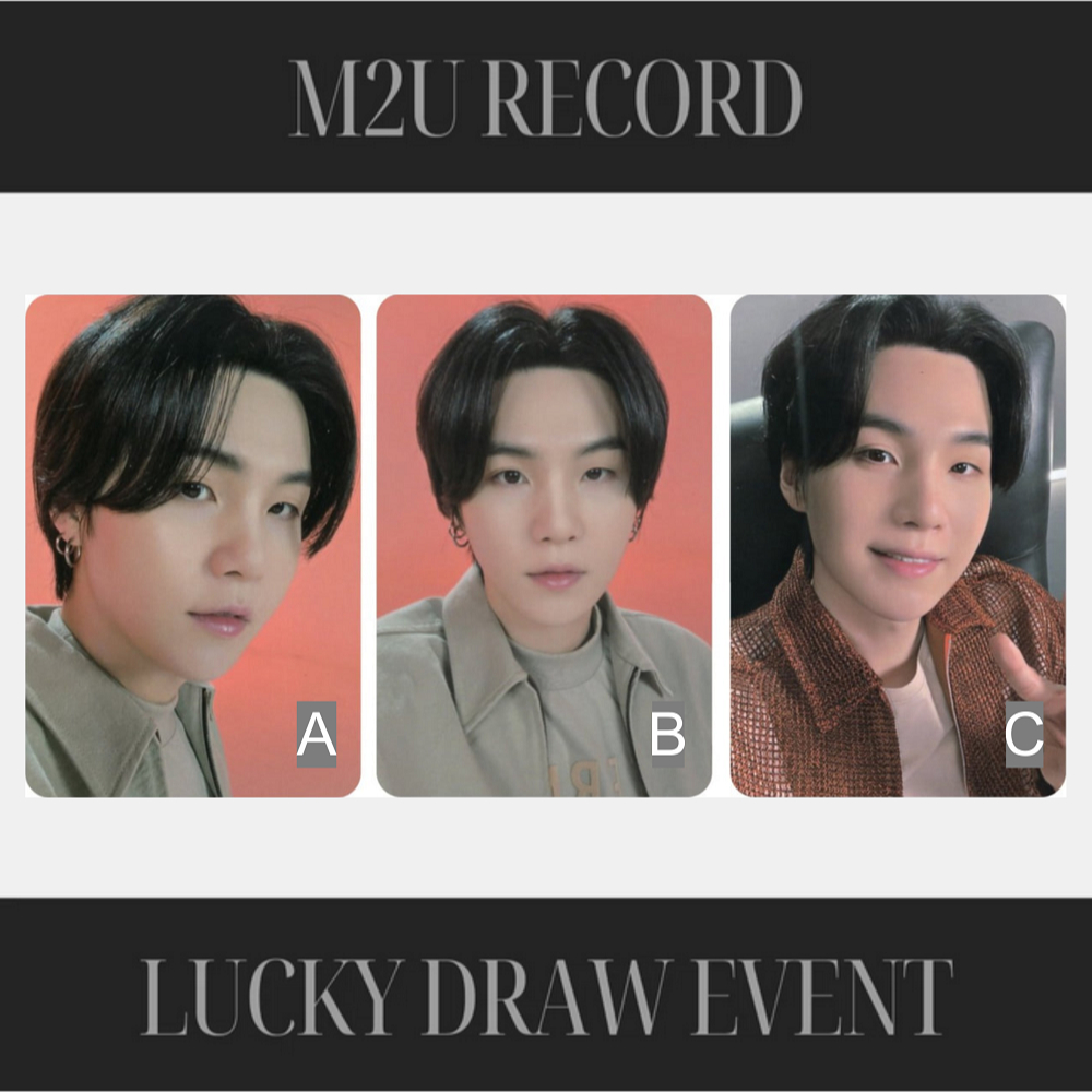 [Kstairway] BTS SUGA 'Agust D' LUCKY DRAW EVENT SOUNDWAVE M2U ...
