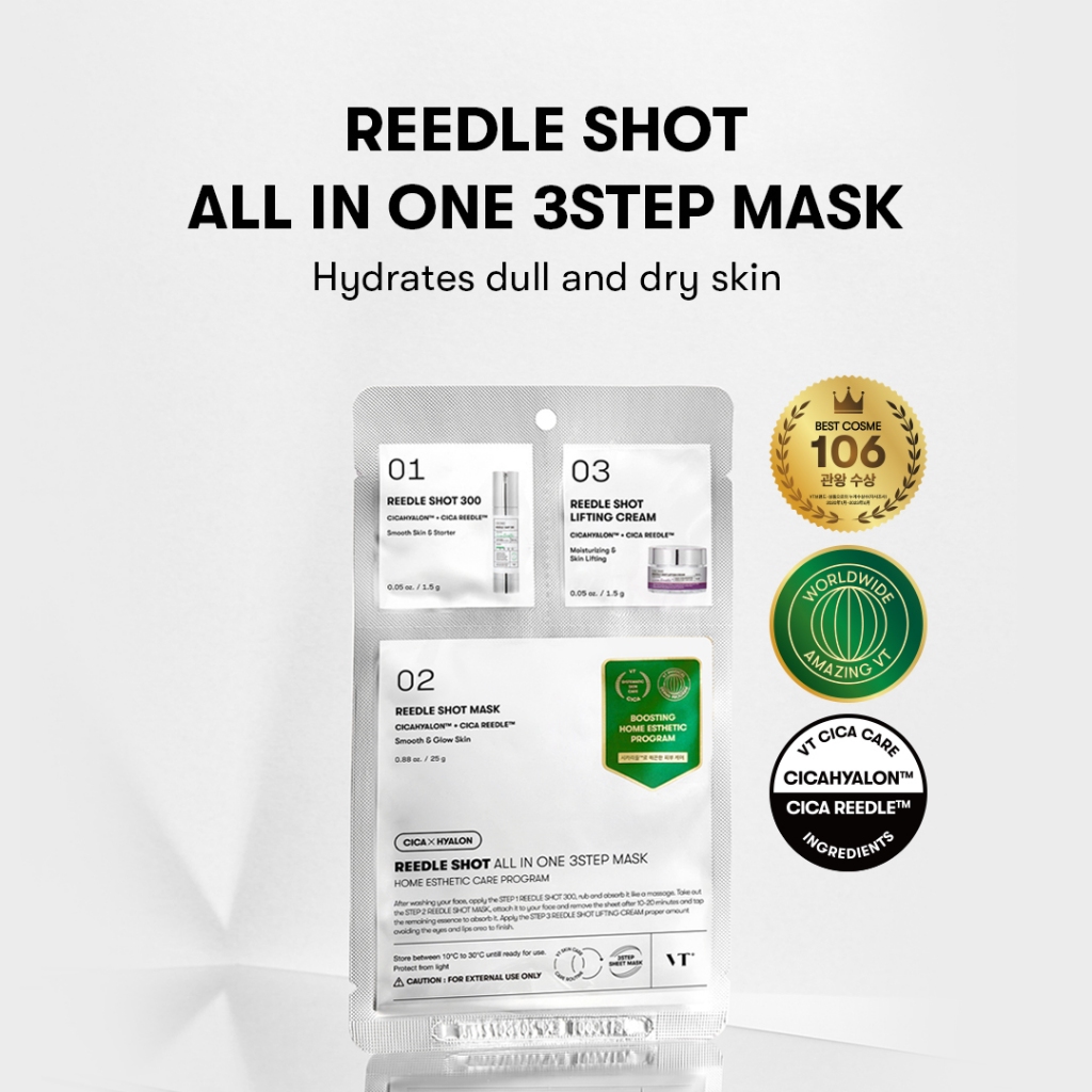 [Vt] BỘ MẶT NẠ TẤT CẢ TRONG MỘT CICA (Mặt nạ REEDLE & VITA-LIGHT & RETI-A & COLLAGEN) < Official Flagship>