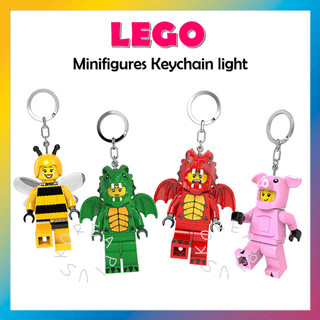 [Lego] Đèn pin Bagcharm móc khóa Minifigures (Rồng (nam), Rồng (nữ), Heo con, Ong)