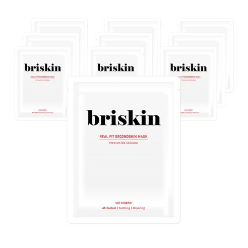 Briskin SOS Real Fit Second Skin Sheet Mask packs Trắng, Hồng, HotPink, Đỏ