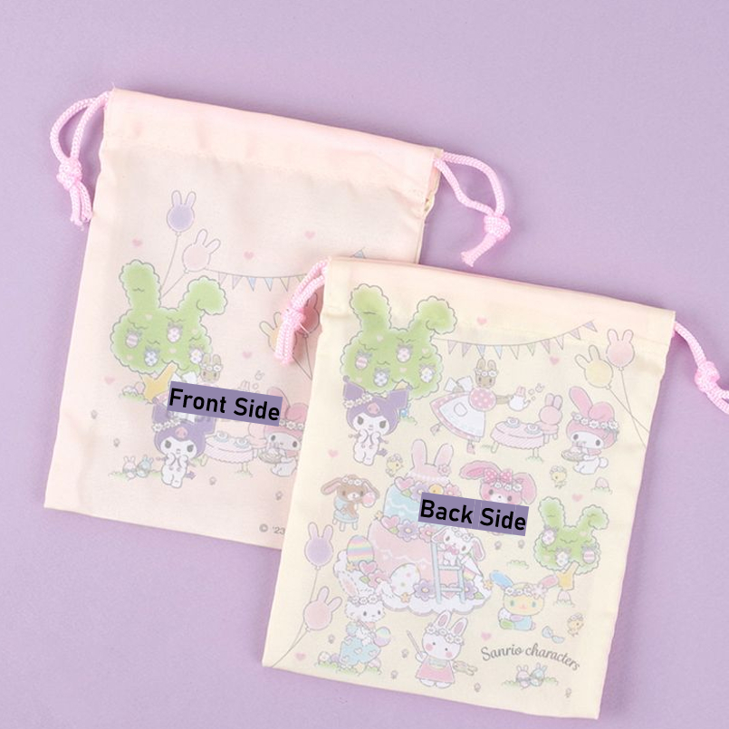 [sanrio] Kuromi x mymelody Túi Rút mini Đựng Đồ Đi Dã Ngoại