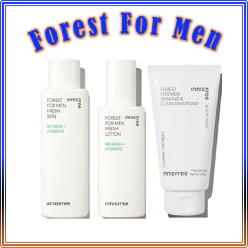 Bộ Sản Phẩm Cạo Râu Và Tạo Bọt innisfree Cho Nam Giới / innisfree Forest For Men Series ( Shaving & Cleasing Foam, Fresh Lotion, Fresh Skin)
