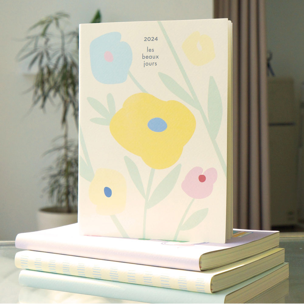 KOREA OCK 2024 LES BEAUX JOURS Monthly Weekly Planner Notebook