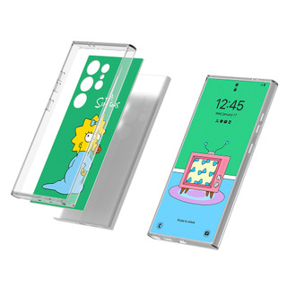 Simpsons Powerpuff bé gái Harry Potter hogwarts lật phù hợp với thẻ cho galaxy s24 s24 + plus utlra kakao joguman ryan apeach chunsik dễ thương flipsuit star wars starwars