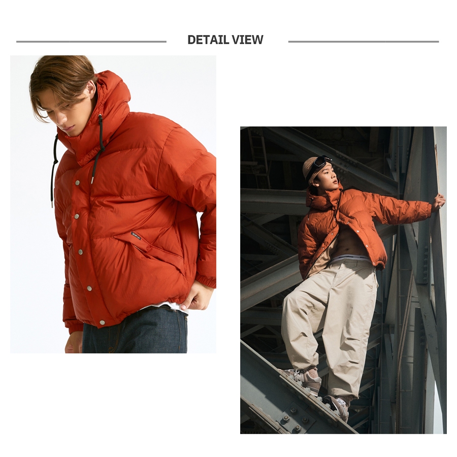 Ảnh Áo Khoác Uni Detachable Hood Down Short Puffer Jacket Unisex Style | WHJDD4V13U/WHJDE1194U 2