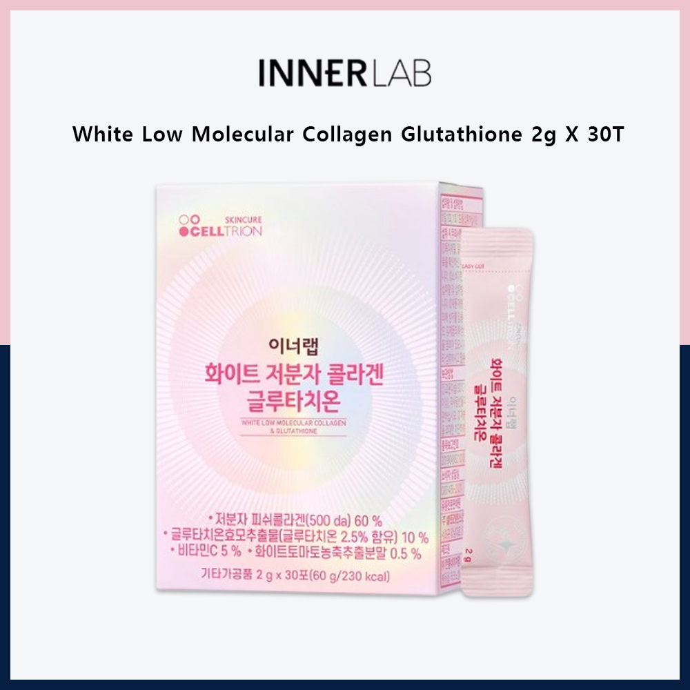 innerlab glutathione Innerlab White Low Molecular Collagen Glutathione 2g X 30T, 1 miếng