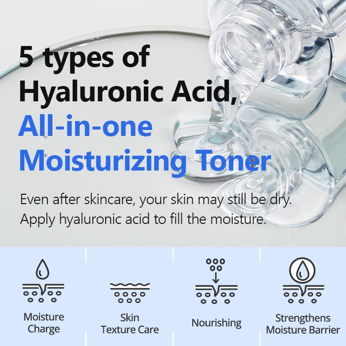 ISNTREE Toner Cấp Ẩm Chuyên Sâu Hyaluronic Acid Plus 200ml