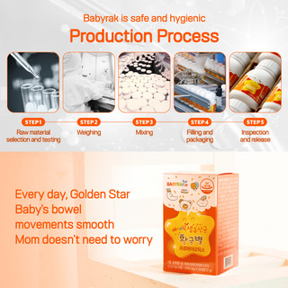 Thuốc nhai Probiotic Babyrak Goldenstar (1200mg × 60t)