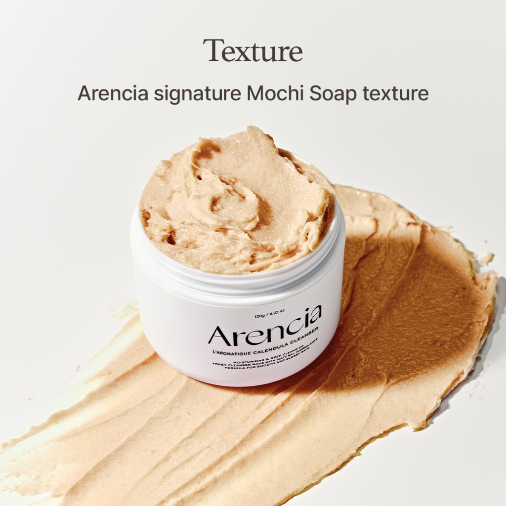 [Arencia] Sữa rửa mặt Mochi gạo Calendula 120g | Dưỡng ẩm, làm dịu