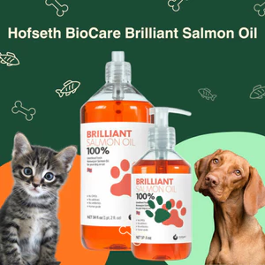 Dầu Cá Hồi Sinh Hofseth Biocre Brilliant Cho Chó & Mèo 300ml (Omega 3, EPA Fatty Acid, Hỗ Trợ Khớp, Da Và Lông, Hệ Miễn Dịch)