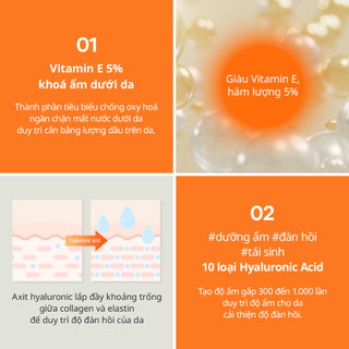 Kem Dưỡng Vitamin E 5% Dưỡng Ẩm Phục Hồi Làm Dịu Da Cho Da Nhạy Cảm Da Dầu COSUZZLE