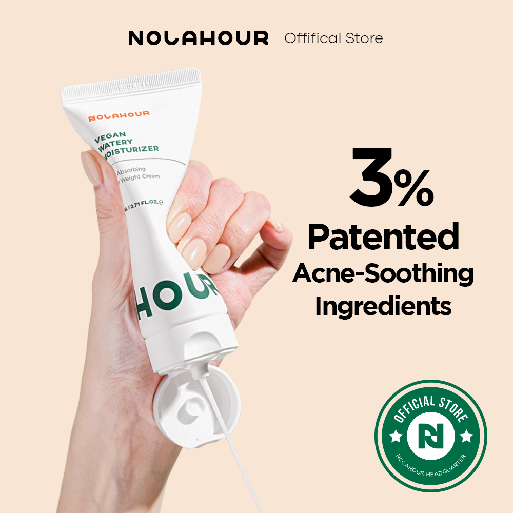 NOLAHOUR Kem Dưỡng Ẩm Vegan Cho Da Mụn Nhạy Cảm, Làm Dịu Da, Cấp Ẩm Nhẹ Không Bết Dính