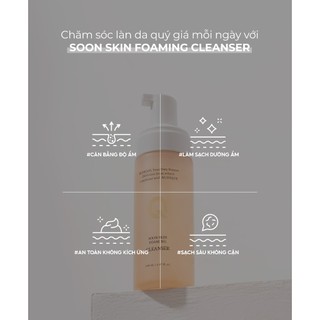 Sữa Rửa Mặt Tạo Bọt Dịu Nhẹ Sạch Sâu NUDIQUE Soon Skin Foaming Cleanser 150ml