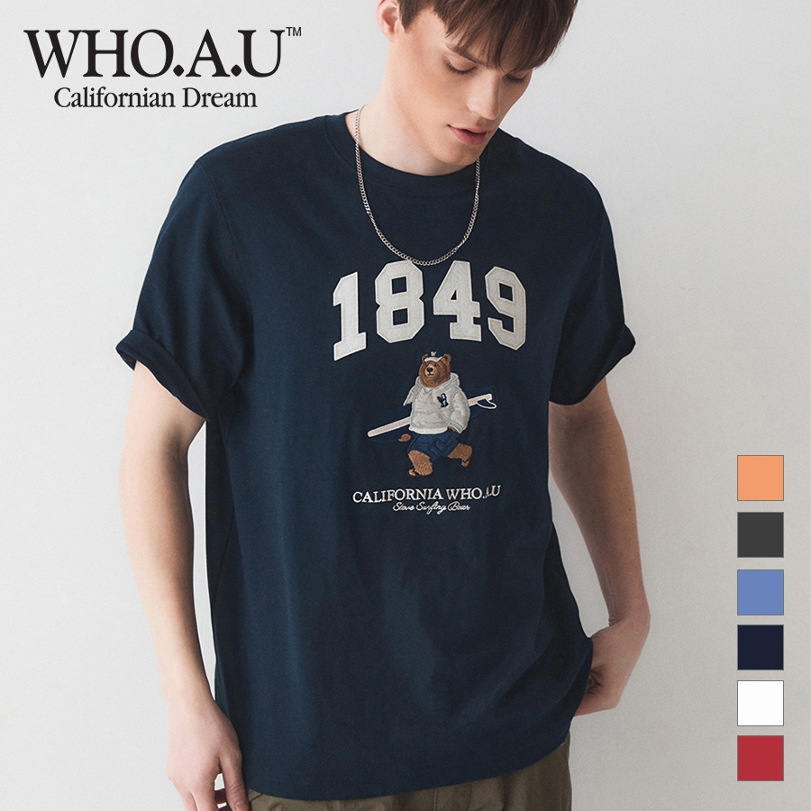 Ảnh Áo Thun Steve Patch Short Sleeve T-shirt Unisex Style | WHRAE2353U 1