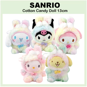 Nhẫn chìa khóa quyến rũ túi kẹo Cotton 13cm (Kuromi / My Melody / Cinnamoroll / Pompompurin / Kitty)