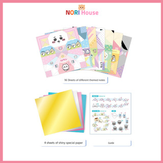 Bộ Notepad Play Chiikawa Origami + Hướng dẫn