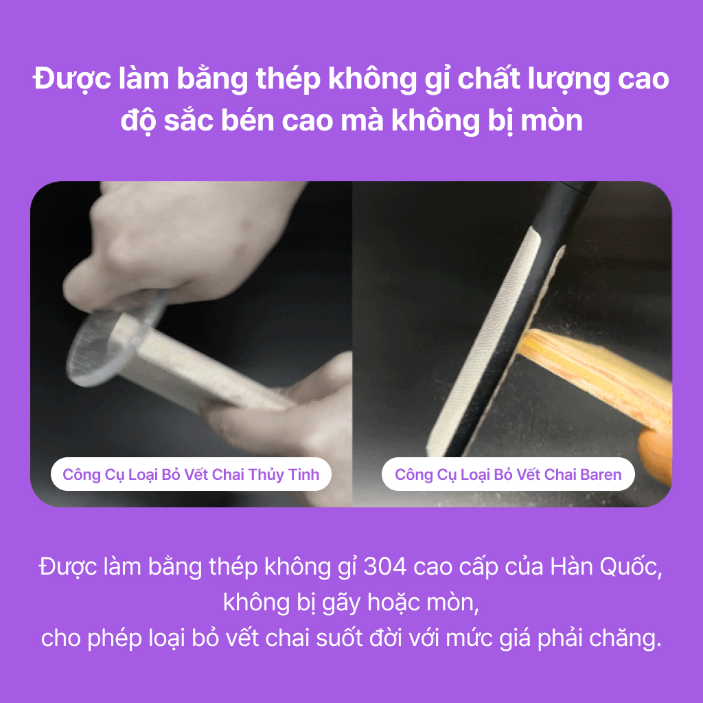 Baren Dũa Chân Hai Mặt Magic Không Ghỉ Loại Bỏ Vết Chai Pro