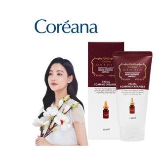 Sữa rửa mặt tạo bọt chuyên sâu Coreana ORTHIA Perfect Collagen 28 Days Intensive Ampoule Facial Foaming Cleanser 120ml