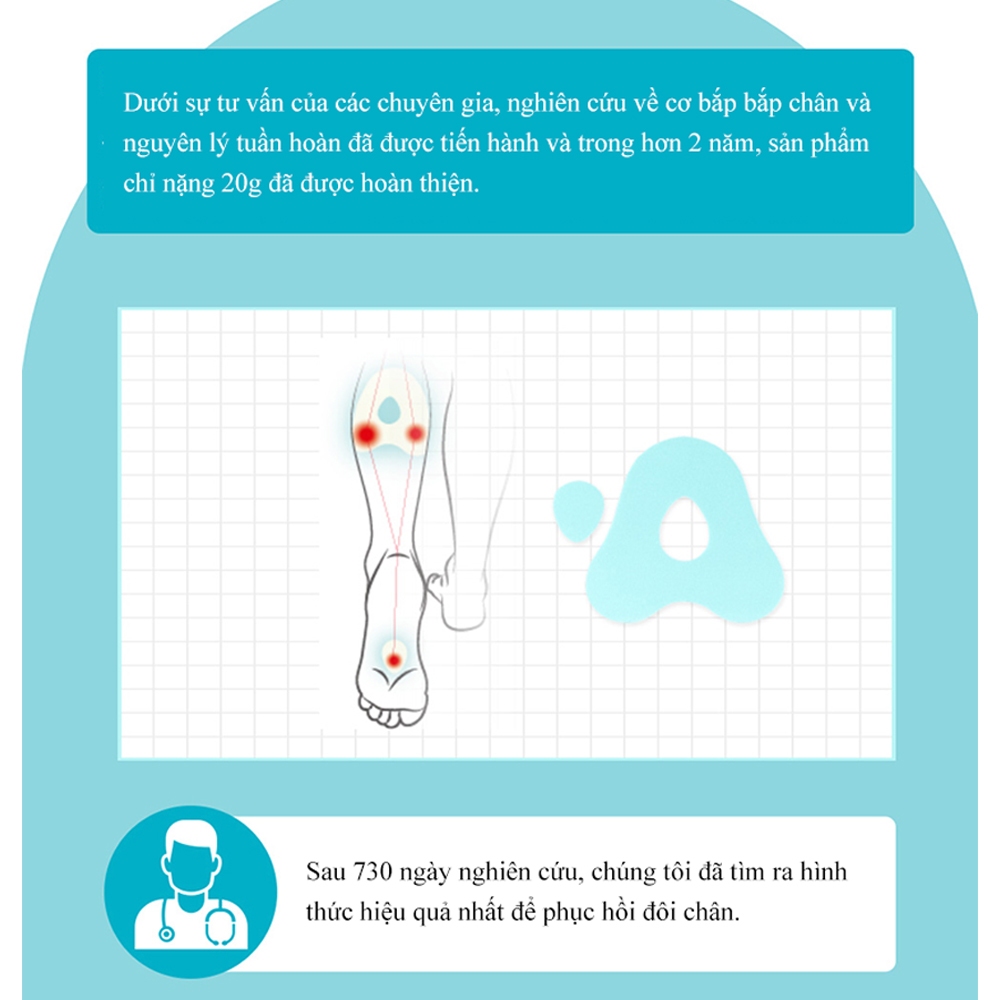 MEDI HEALLY Miếng dán giãn cơ chân cho phụ nữ mang thai