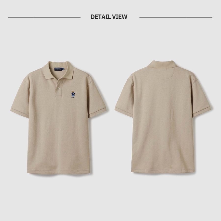 Ảnh Áo Thun Steve Collar T-Shirt Unisex Style I WHHAE2411U / WHHAE3791U 4