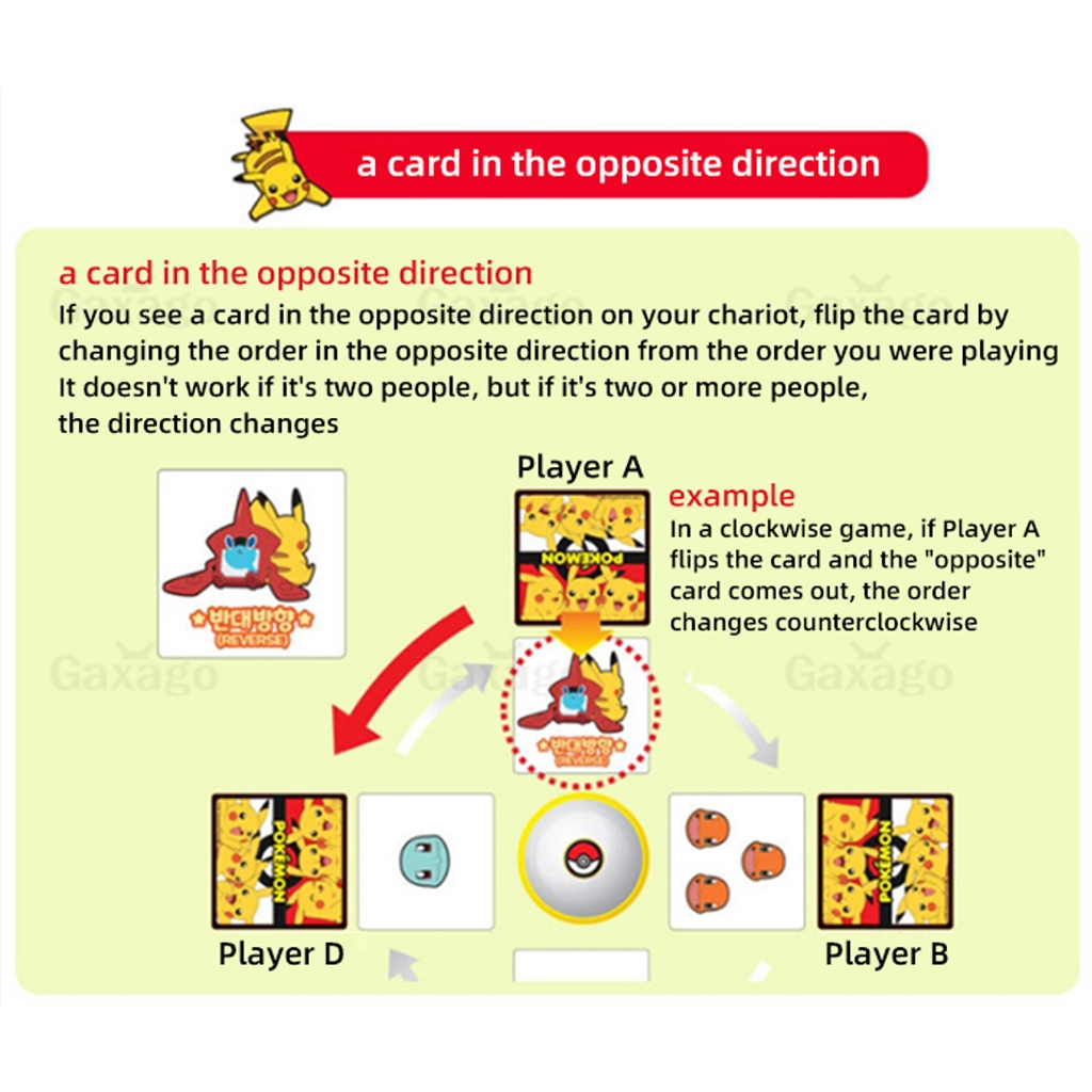 Trò chơi bảng Hàn Quốc Pokemon halli galli (Thẻ Pokemon 60ea)