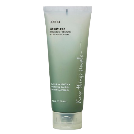 Anua Sữa rửa mặt dưỡng ẩm Heartleaf Succinic 150ml