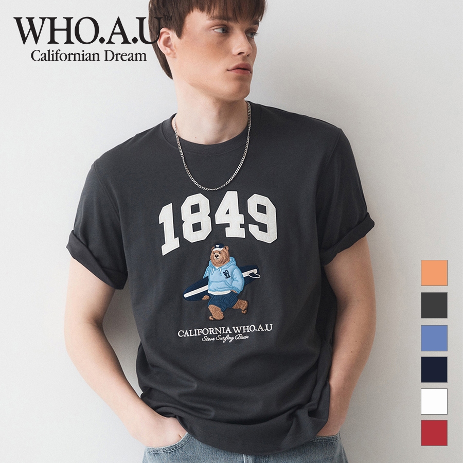 Ảnh Áo Thun Steve Patch Short Sleeve T-shirt Unisex Style | WHRAE2353U 2