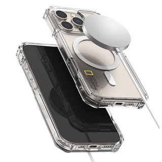 National Geographic - ốp lưng trong suốt từ tính tương thích cho iPhone 16 plus pro max galaxy s25 ultra / chính thức