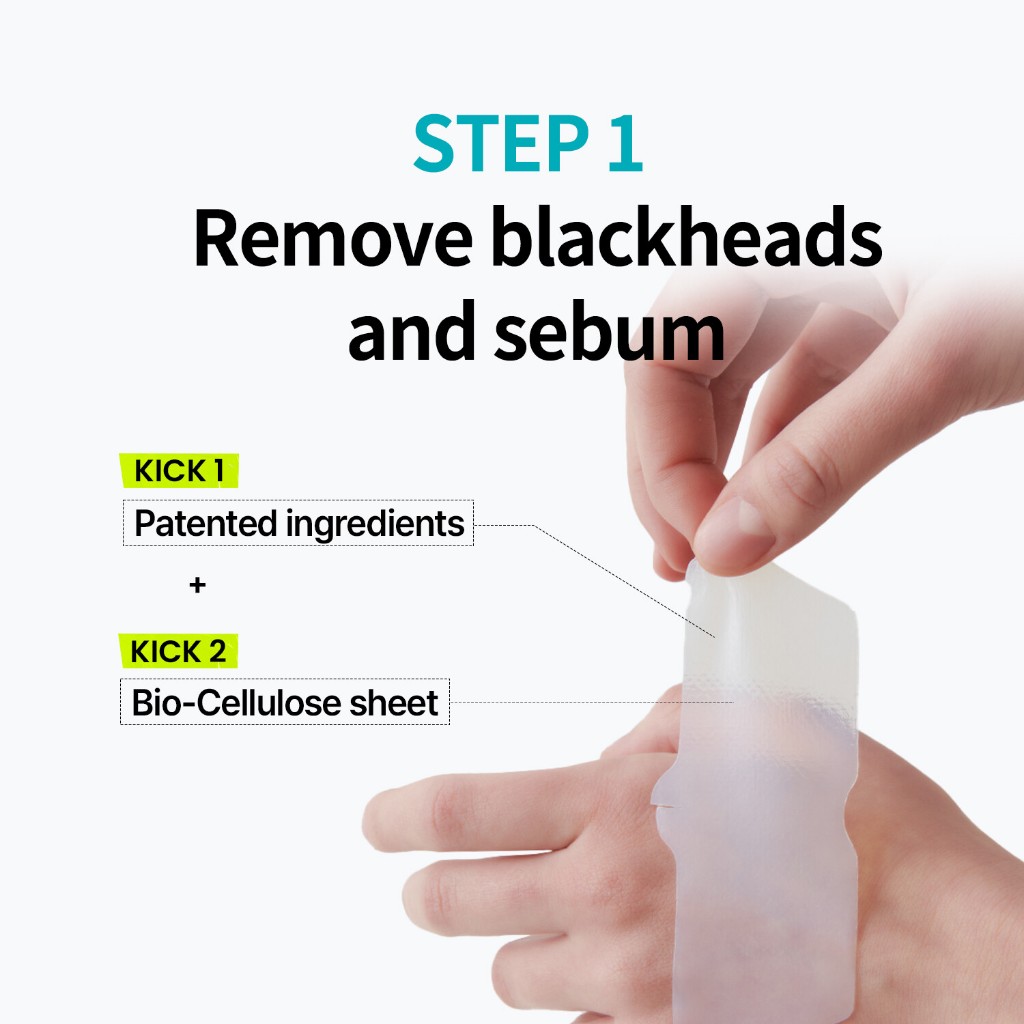 Mặt nạ ủ mụn loại bỏ mụn đầu đen, sợ bã nhờn ilso NATURAL MILD CLEAR NOSE PACK Hộp 10 miếng