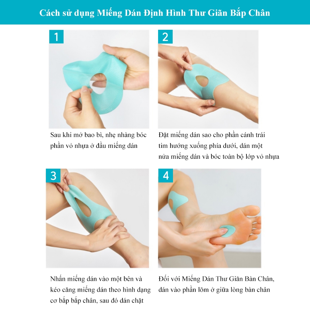 MEDI HEALLY Miếng dán giãn cơ chân cho phụ nữ mang thai