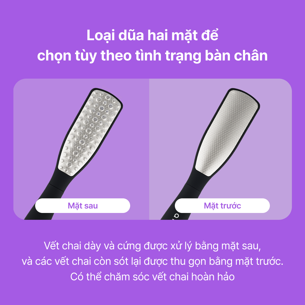Baren Dũa Chân Hai Mặt Magic Không Ghỉ Loại Bỏ Vết Chai Pro