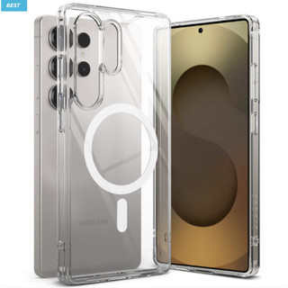 Ringke - Ốp lưng trong suốt từ tính Fusion tương thích cho iPhone 16 15 14 13 12 pro max plus S25 S24 S23 ultra fe
