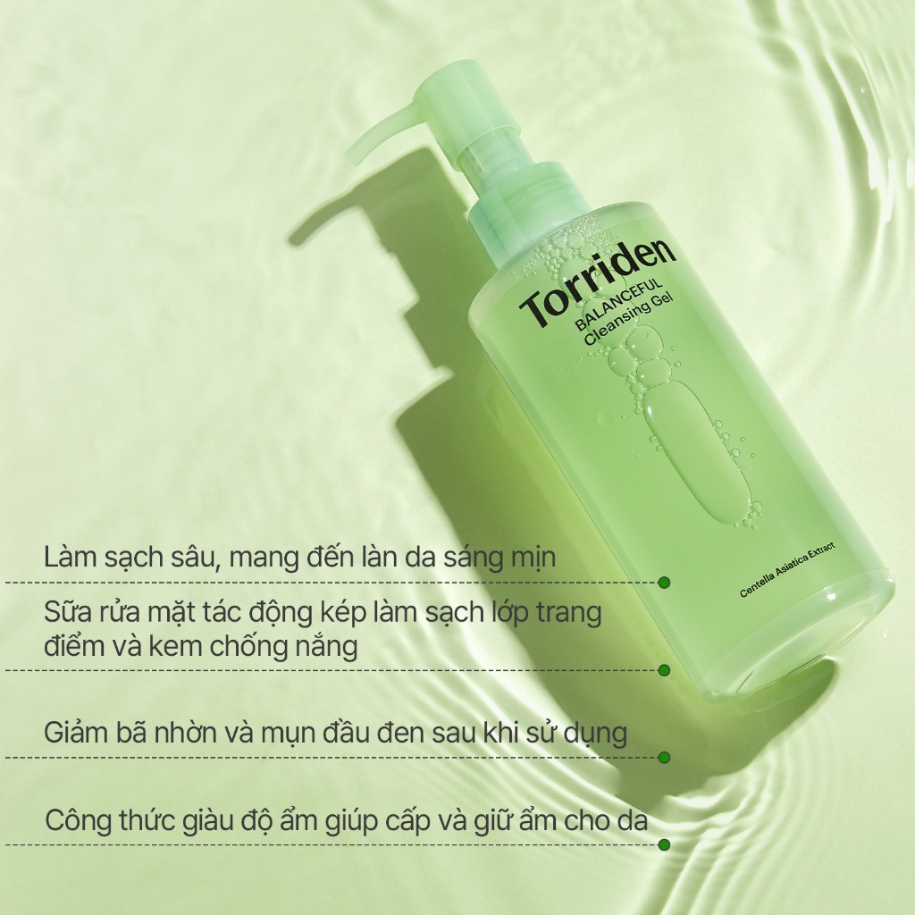 [Hàng Tặng Kèm Không Bán] [MINI] Torriden Gel rửa mặt BALANCEFUL CICA, 30ml, Cleansing Gel