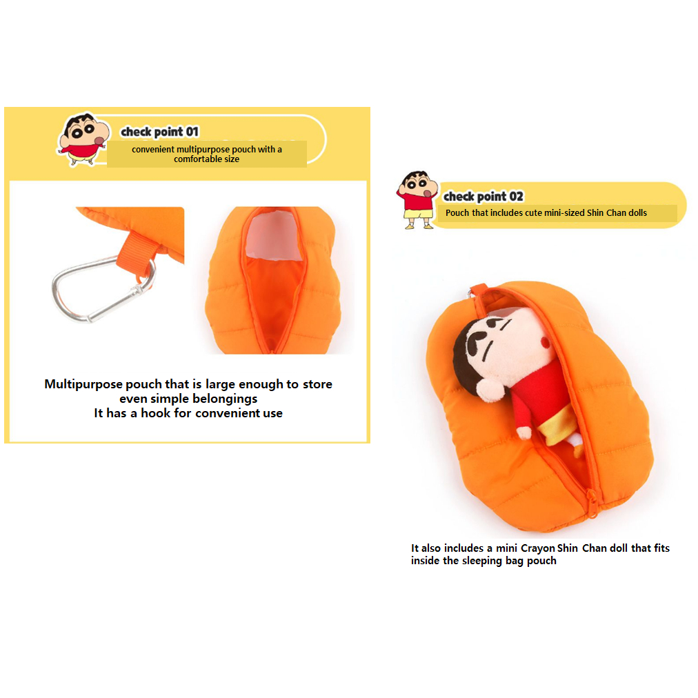 [Crayon ShinChan] Túi Bun Hình Cá / Túi Ngủ