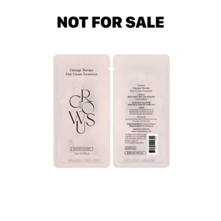 [HÀNG TẶNG KHÔNG BÁN] [GROWUS Chính hãng] MINI TESTER Kem xả protein, ngọc trai dưỡng tóc phục hồi hư tổn, nuôi dưỡng mái tóc óng ả mềm mượt từ sâu bên trong GROWUS Damage Therapy Hair Cream Treatment 7ml gimmick