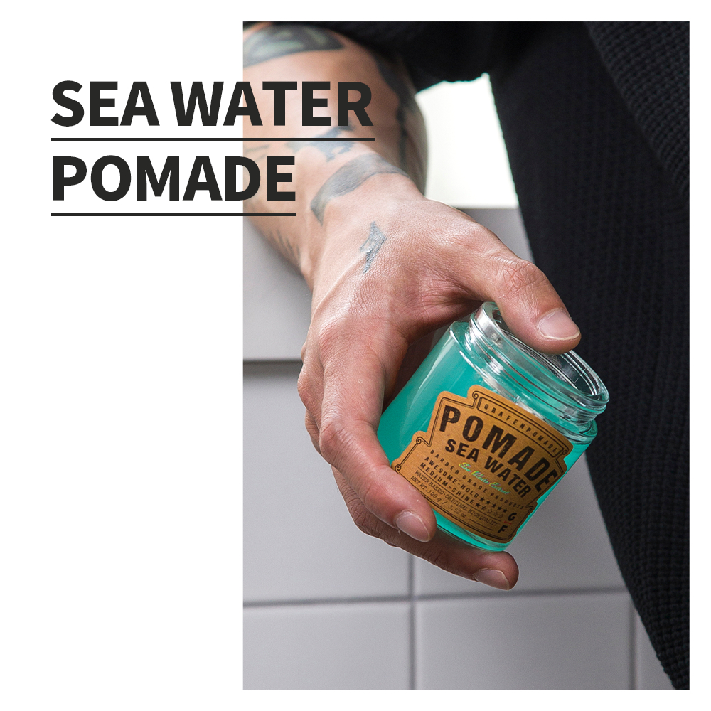 Ảnh Nước biển Pomade 100g [Bán chạy nhất, Giữ chắc, Mùi nước sâu, Nước biển Jeju 10.000ppm] 2
