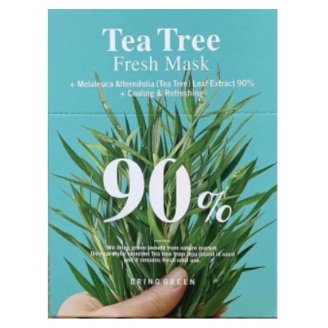 BRINGGREEN Mặt nạ tươi 20g (Cây trà, Artemisia, Lô hội, Cà rốt, Than tre) 5ea, 10ea