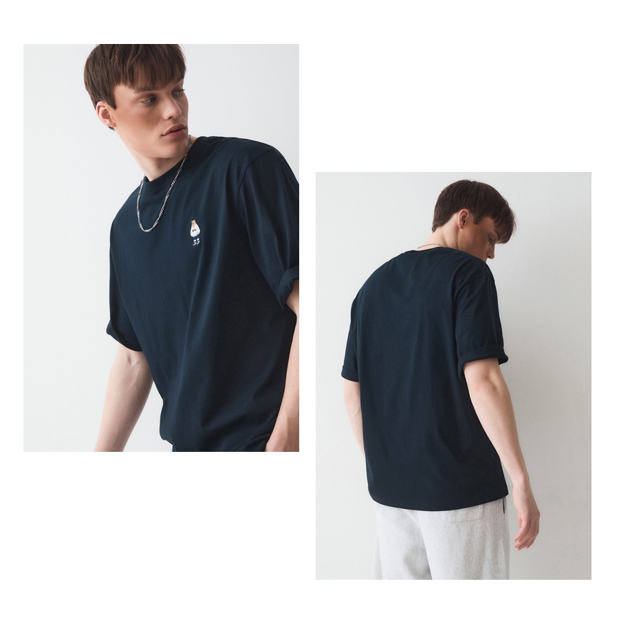 Ảnh Áo Thun Steve Short Sleeve T-shirt Loose Fit Unisex Style | WHRAE2313U / WHRAE3713U 1