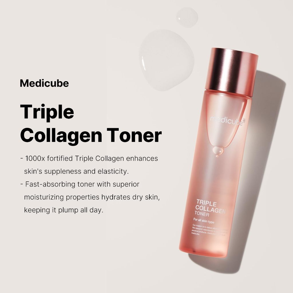 Toner Dạng Tinh Chất medicube TRIPLE COLLAGEN 4.0-140ml
