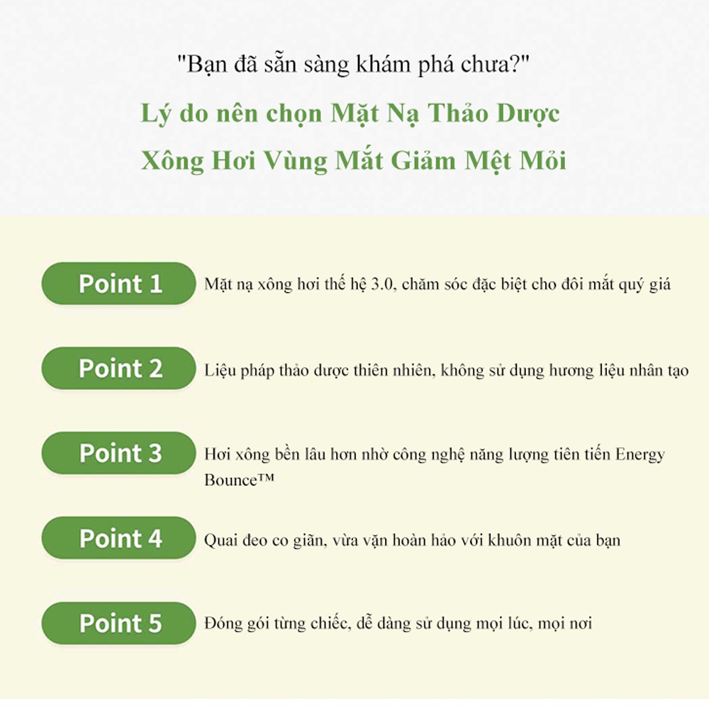 MEDI HEALLY Mặt nạ thảo mộc xông hơi mắt hộp 5 miếng