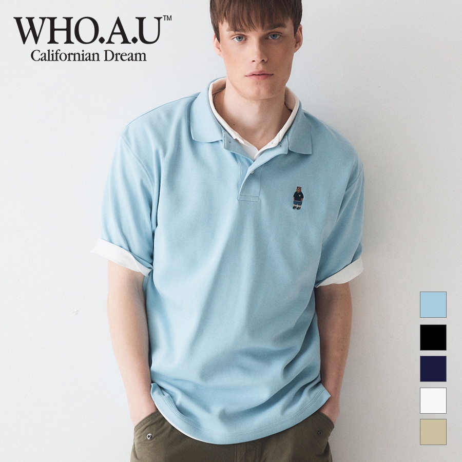 Ảnh Áo Thun Steve Collar T-Shirt Unisex Style I WHHAE2411U / WHHAE3791U 1
