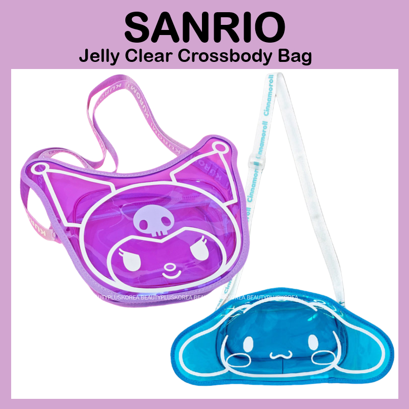 [Sanrio] Túi đeo chéo Jelly Clear (Cinnamoroll / Kuromi) túi đi biển, túi bơi
