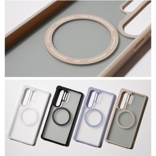 Araree - Ốp lưng từ tính Duple M Armor cho galaxy s25 plus ultra / trắng đen trong suốt Qi2 đã sẵn sàng