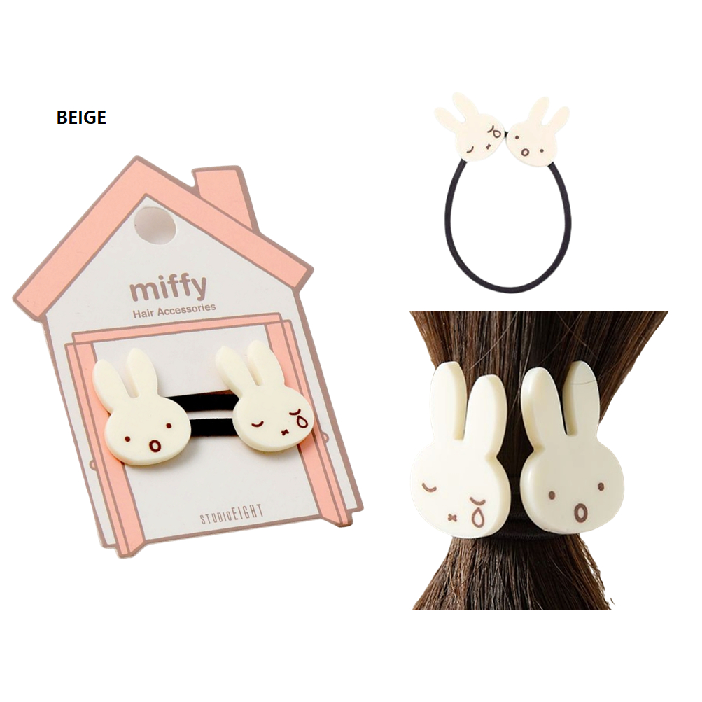 [MIFFY] Phụ kiện dây buộc tóc Dây buộc tóc hai tâm trạng miffy