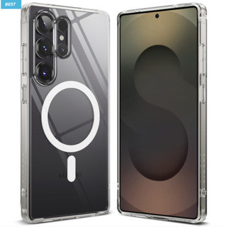 Ringke - Ốp lưng trong suốt từ tính Fusion tương thích cho iPhone 16 15 14 13 12 pro max plus S25 S24 S23 ultra fe