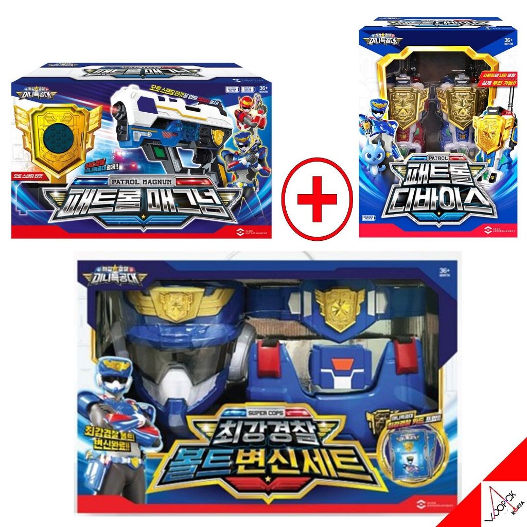 Miniforce Super Cops VOLT Biến Đổi Bộ 3 Loại Đai Giáp Khẩu Trang Súng ...