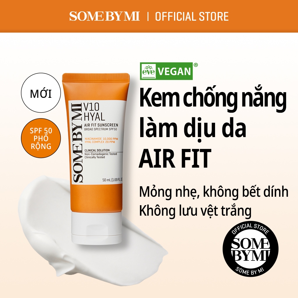 SOMEBYMI V 10 HYAL AIR FIT SUNSCREEN SPF 50+ 50ML