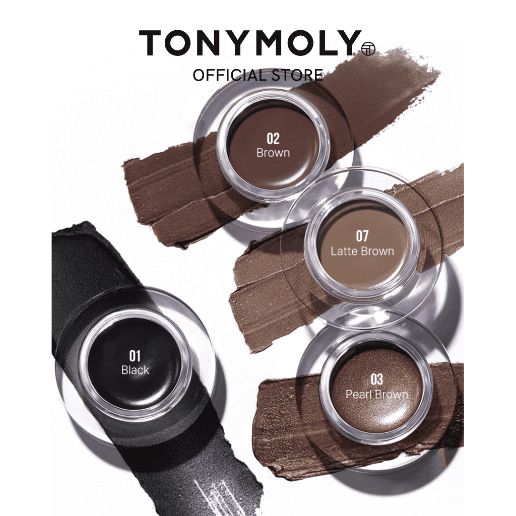 TONYMOLY Gel kẻ mắt Perfect Back Gel 4g Kèm cọ Lâu trôi