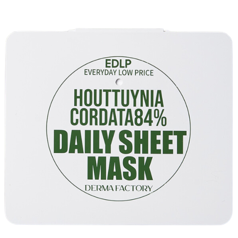 DERMA FACTORY EDLP Houttuynia Cordata 84% Daily Sheet Mask (30 khẩu ...