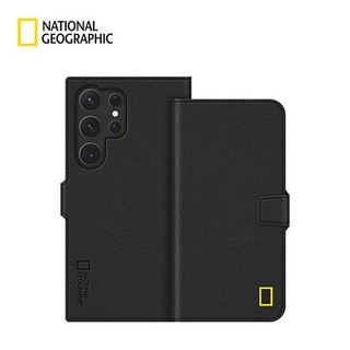 Ốp ví kinh doanh National Geographic cho galaxy s25 s24 s23 series / plus ultra s24 + s23 + nắp lật khe cắm thẻ đen